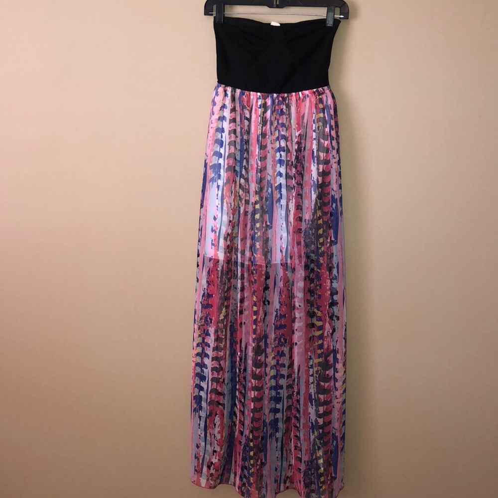 Roxy strapless maxi dress